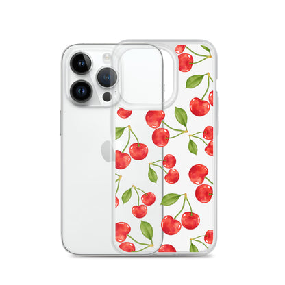 Cherry Clear iPhone Case