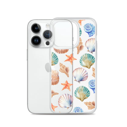 Seashell Breeze Clear iPhone Case