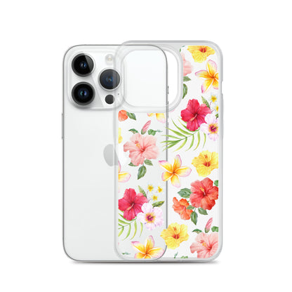 Hibiscus Clear iPhone Case