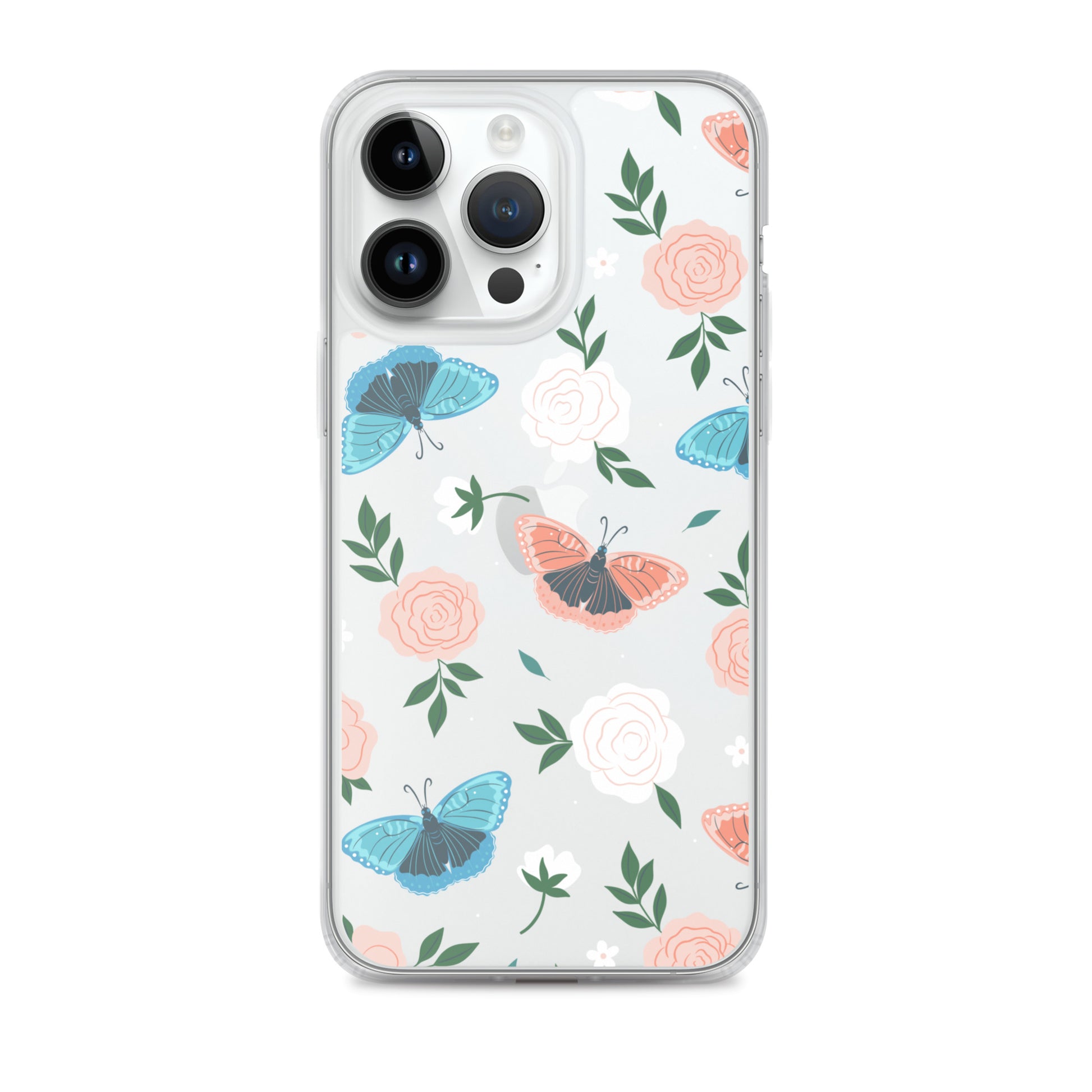 White Blossom Clear iPhone Case iPhone 14 Pro Max