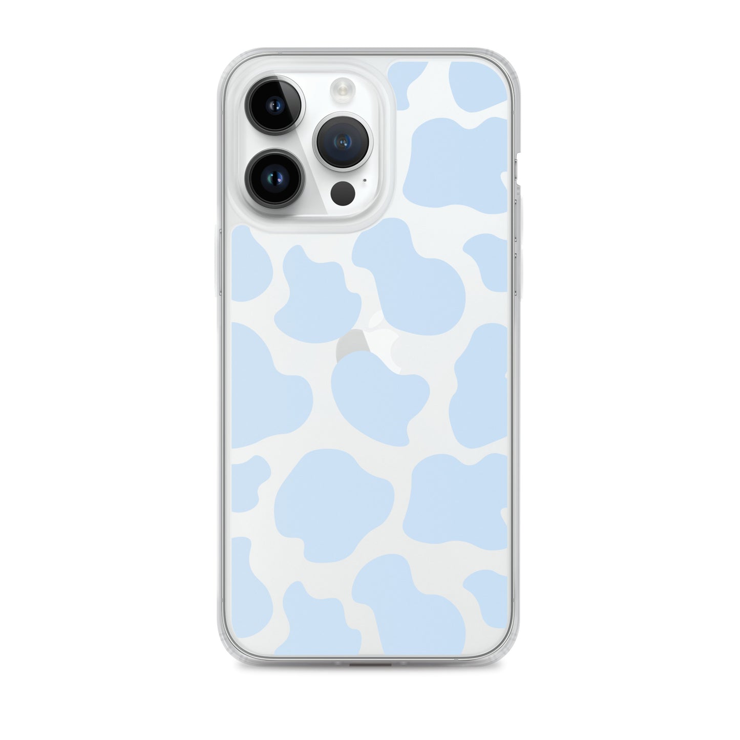 Blue Cow Clear iPhone Case iPhone 14 Pro Max