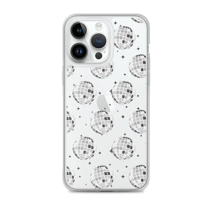 Disco Balls Clear iPhone Case