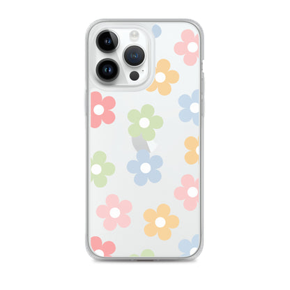 Pastel Garden Clear iPhone Case