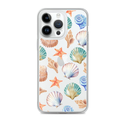 Seashell Breeze Clear iPhone Case