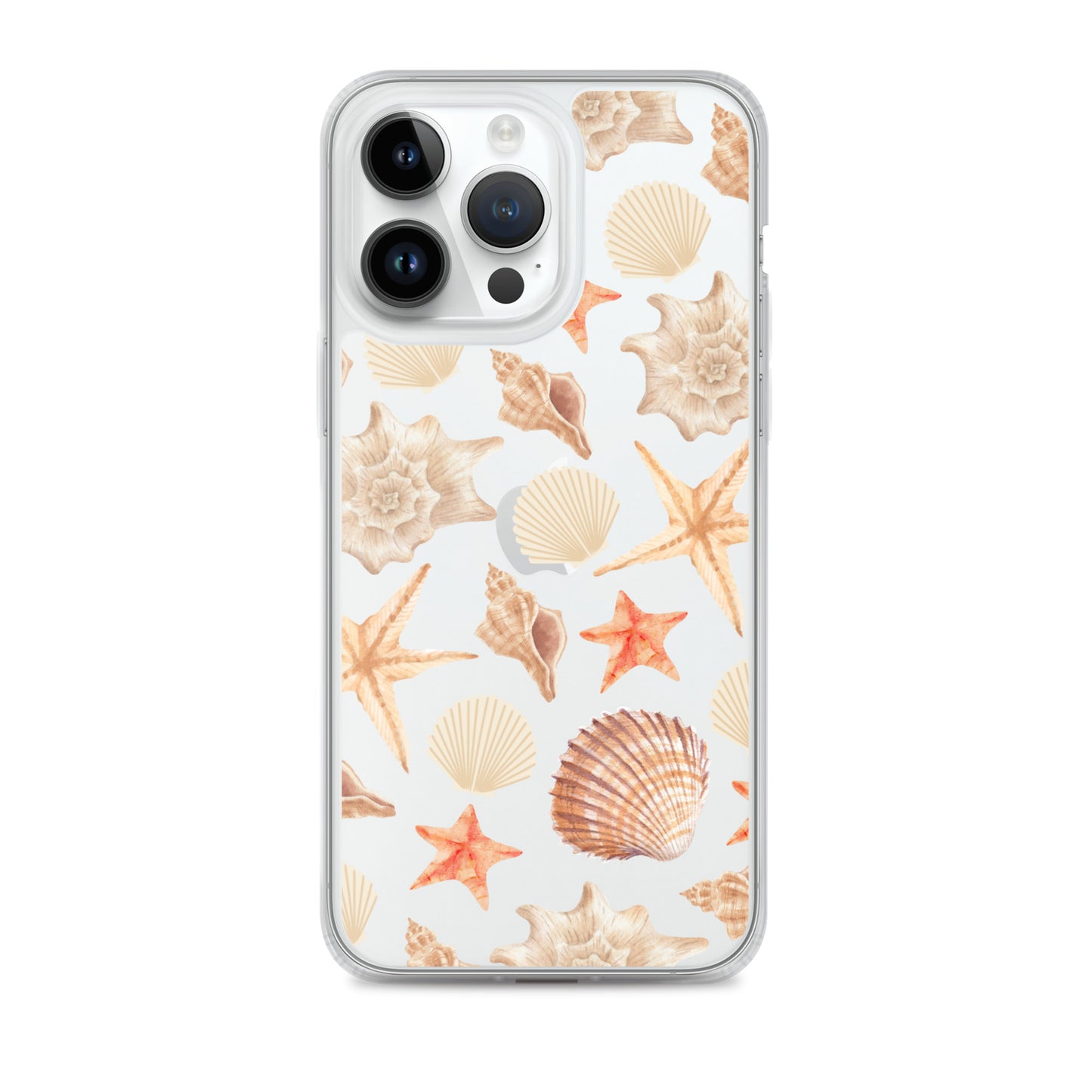 Sunset Shells Clear iPhone Case