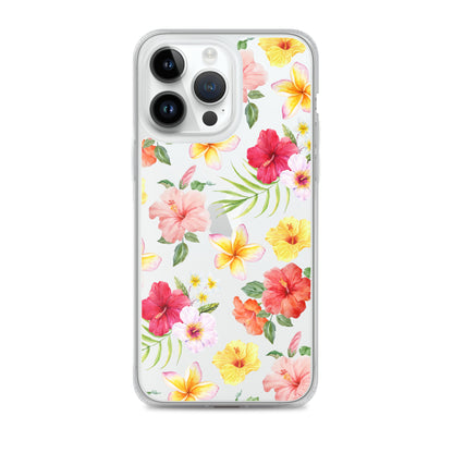 Hibiscus Clear iPhone Case