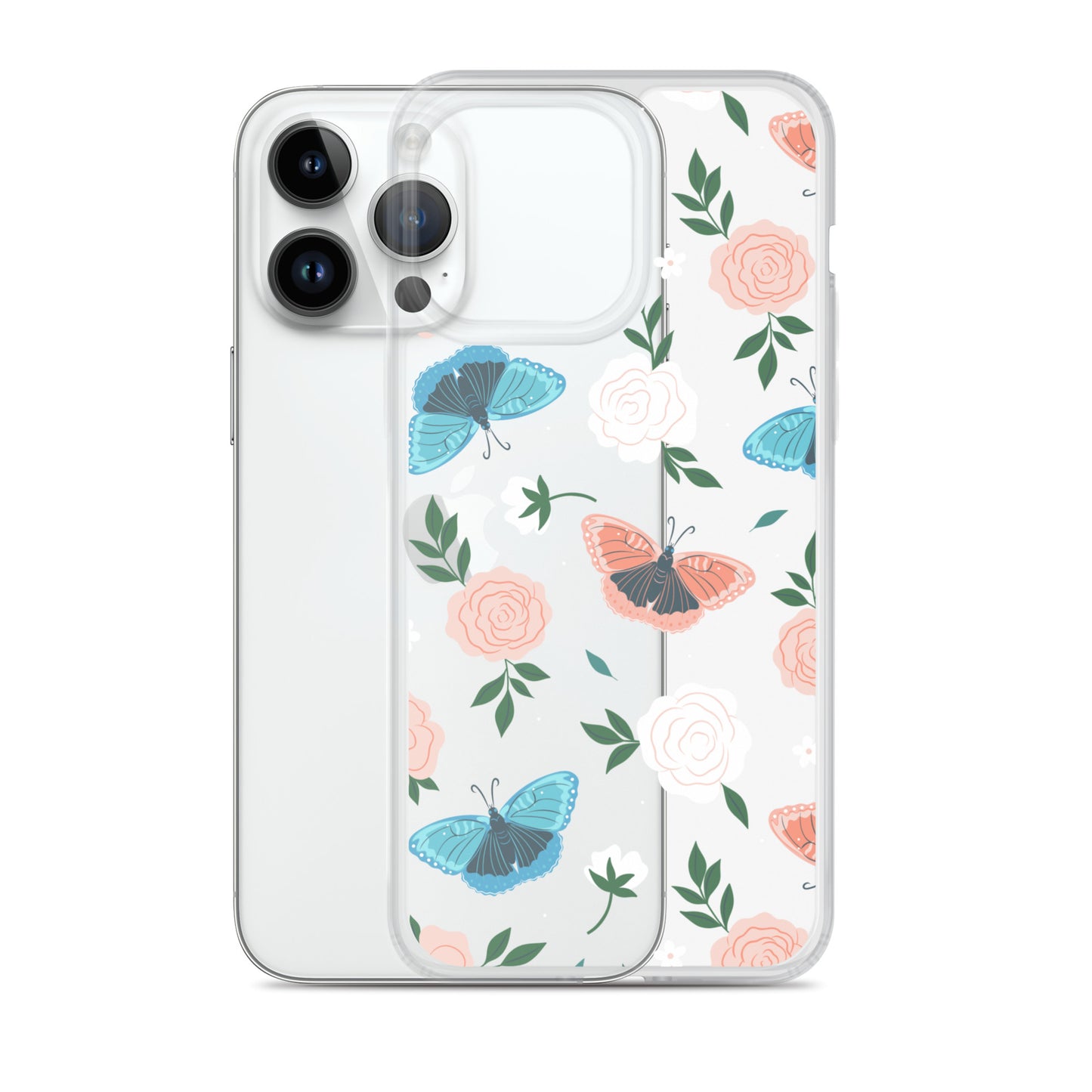 White Blossom Clear iPhone Case