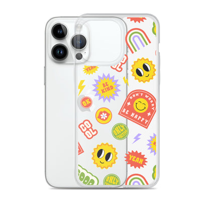 Good Vibes Clear iPhone Case