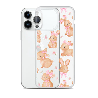 Coquette Bunny Clear iPhone Case