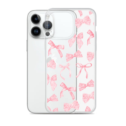 Bow Delight Clear iPhone Case