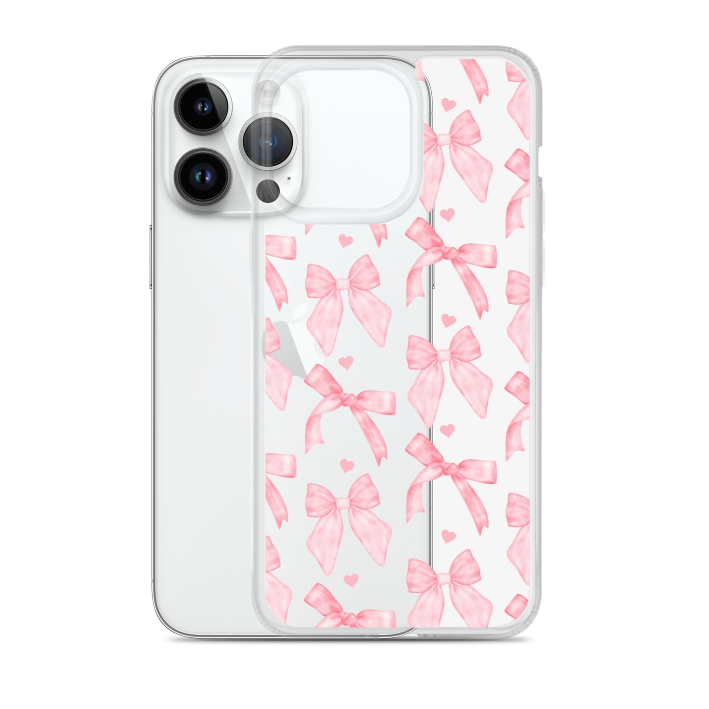 Flirty Bows Clear iPhone Case