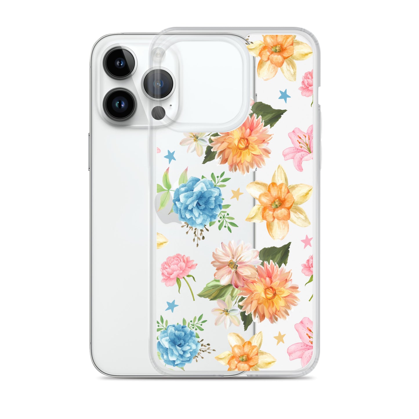 Floral Fiesta Clear iPhone Case