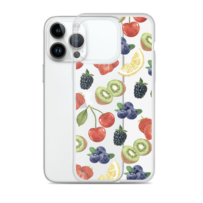 Summer Berries Clear iPhone Case