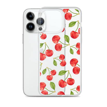 Cherry Clear iPhone Case