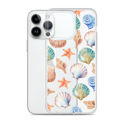 Seashell Breeze Clear iPhone Case