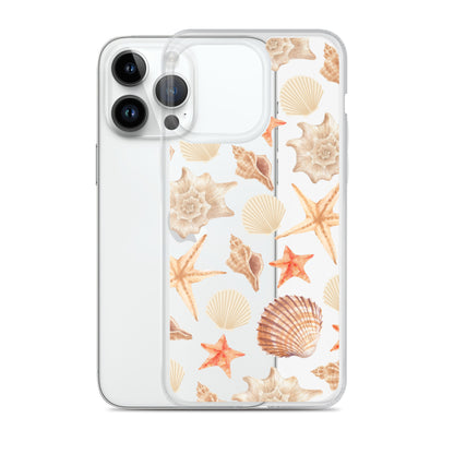 Sunset Shells Clear iPhone Case