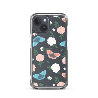 White Blossom Clear iPhone Case iPhone 15