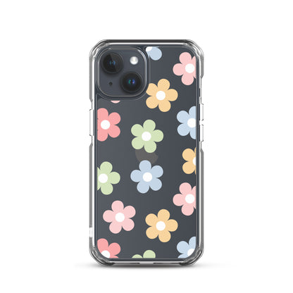 Pastel Garden Clear iPhone Case