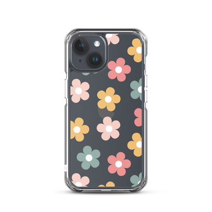 Boho Garden Clear iPhone Case