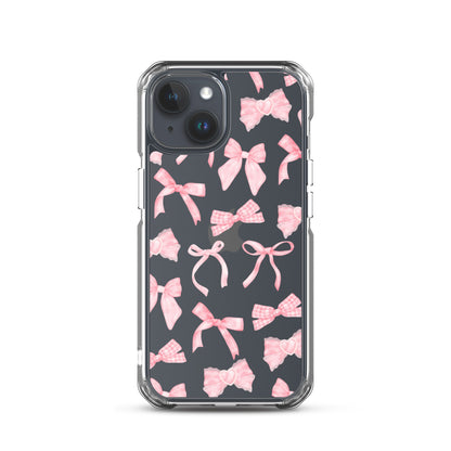 Bow Delight Clear iPhone Case