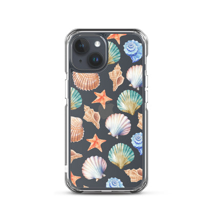 Seashell Breeze Clear iPhone Case