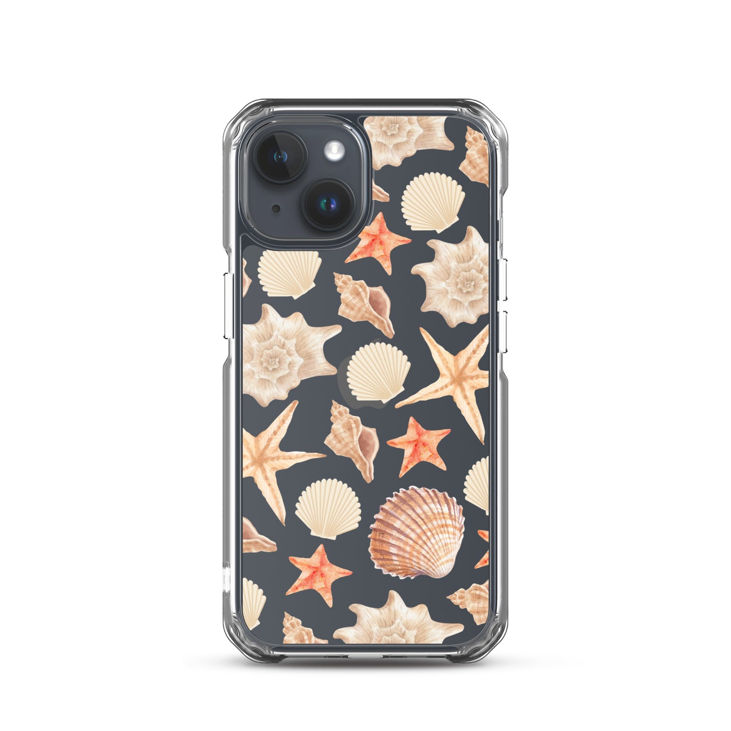 Sunset Shells Clear iPhone Case