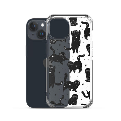 Star Cats Clear iPhone Case