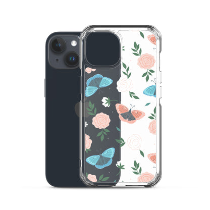 White Blossom Clear iPhone Case