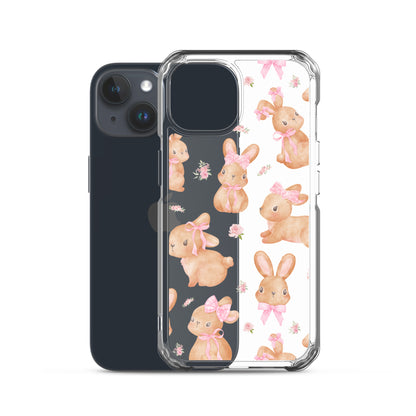 Coquette Bunny Clear iPhone Case