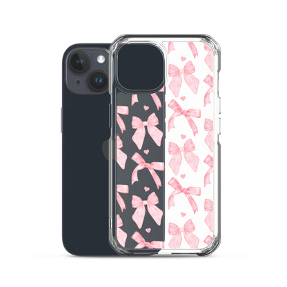 Flirty Bows Clear iPhone Case