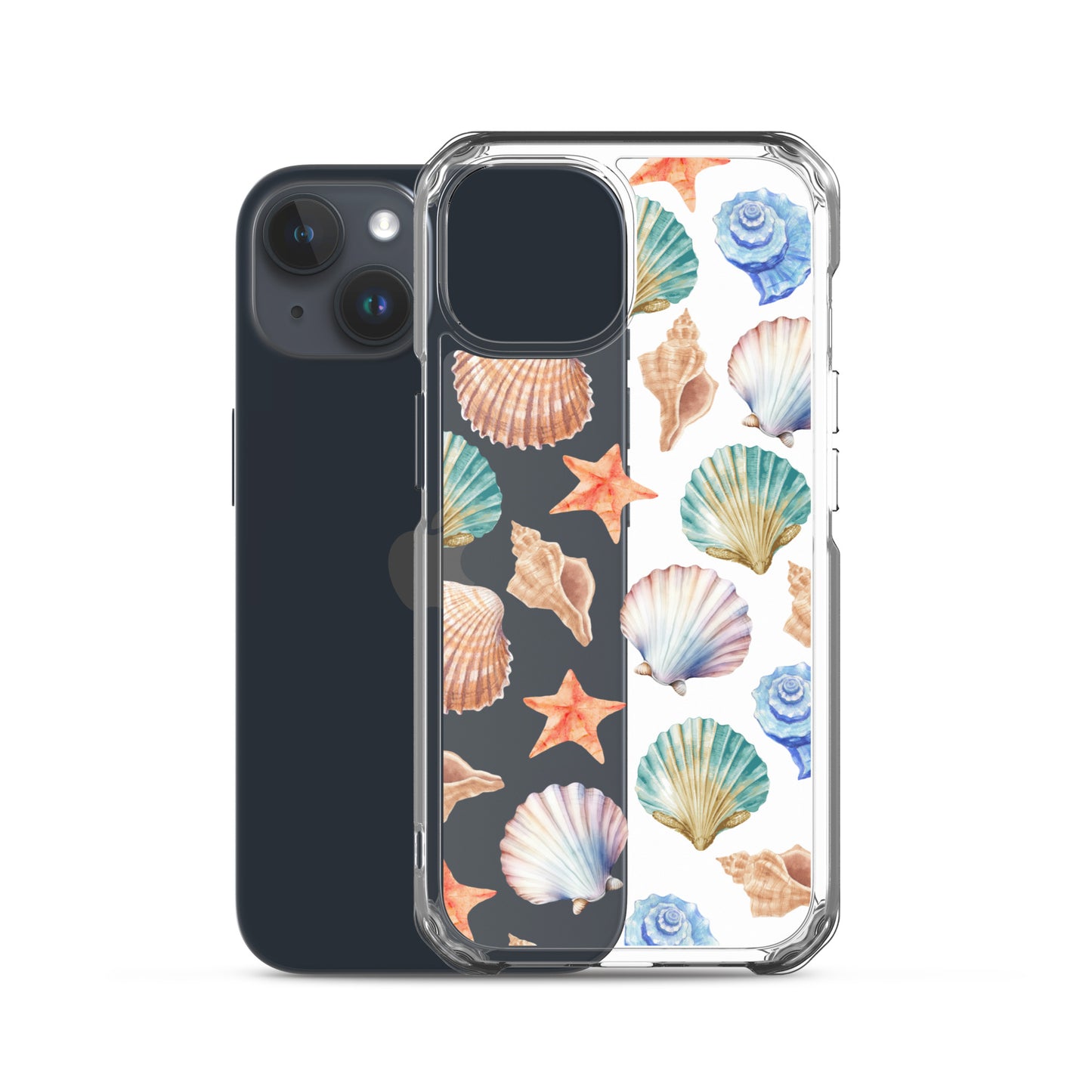 Seashell Breeze Clear iPhone Case