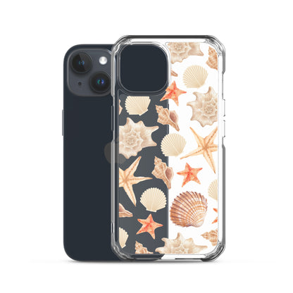 Sunset Shells Clear iPhone Case