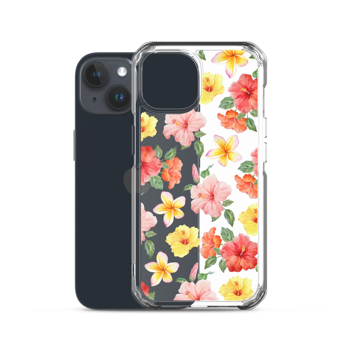 Hibiscus Bloom Clear iPhone Case