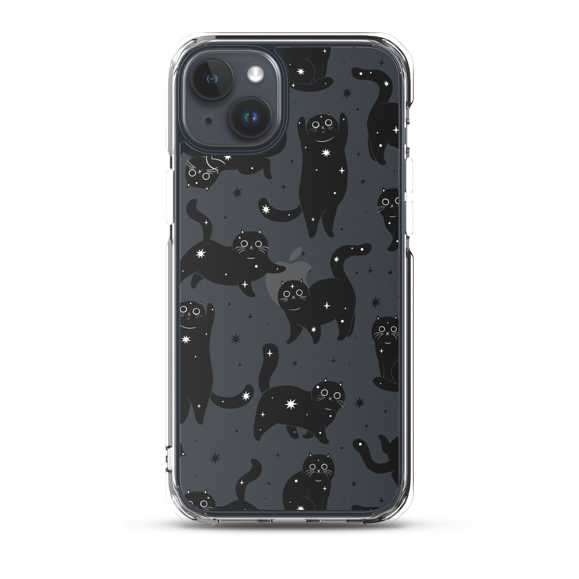 Star Cats Clear iPhone Case iPhone 15 Plus