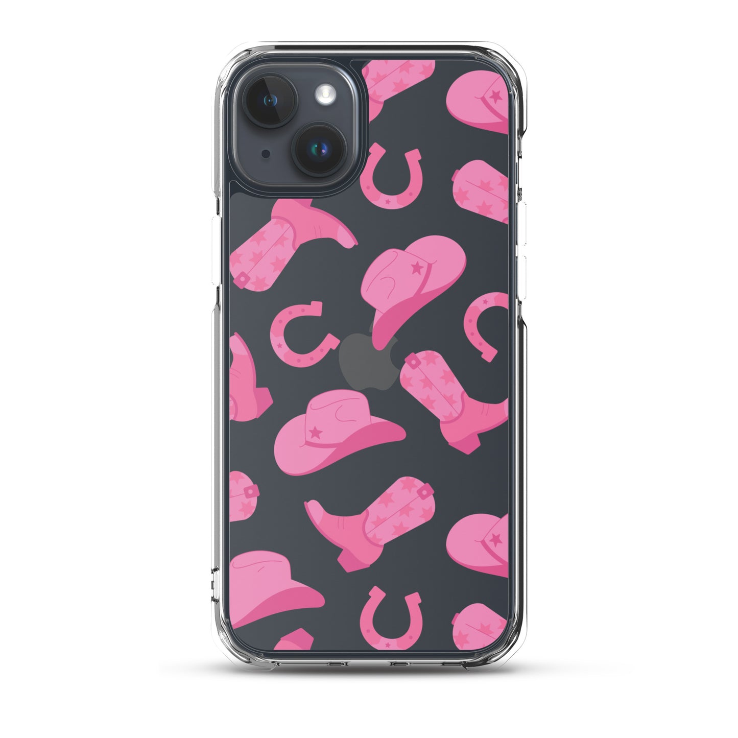Pink Rodeo Clear iPhone Case iPhone 15 Plus
