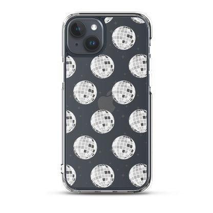 Disco Balls Clear iPhone Case