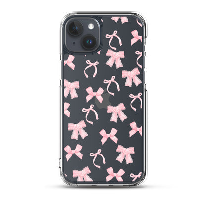 Coquette Bows Clear iPhone Case