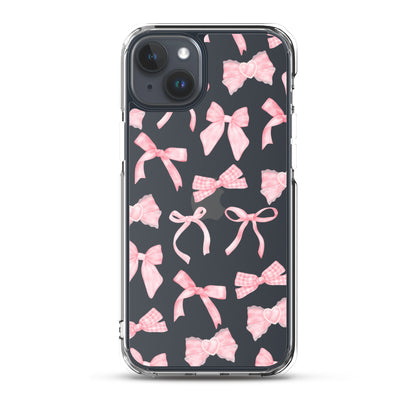 Bow Delight Clear iPhone Case