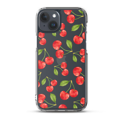 Cherry Clear iPhone Case