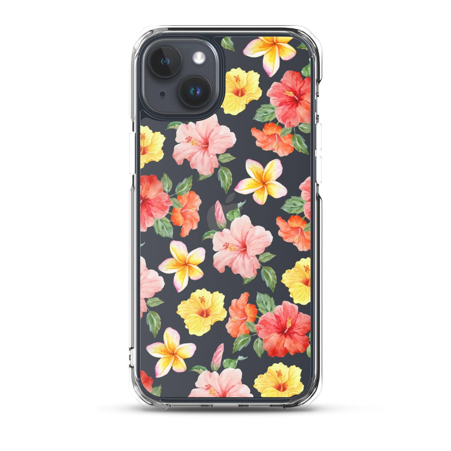 Hibiscus Bloom Clear iPhone Case