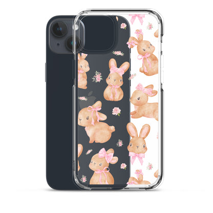 Coquette Bunny Clear iPhone Case