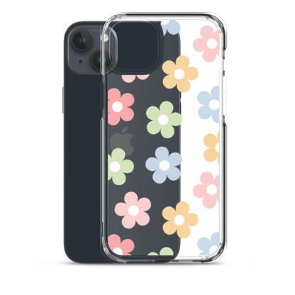 Pastel Garden Clear iPhone Case