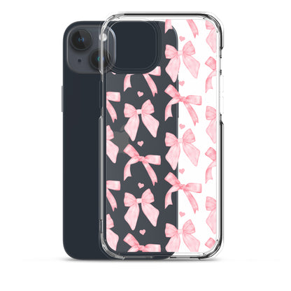 Flirty Bows Clear iPhone Case