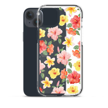 Hibiscus Bloom Clear iPhone Case