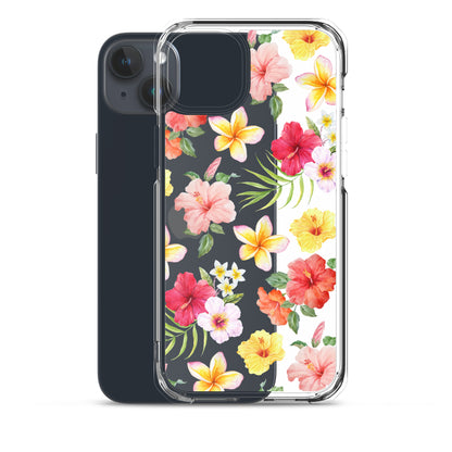 Hibiscus Clear iPhone Case