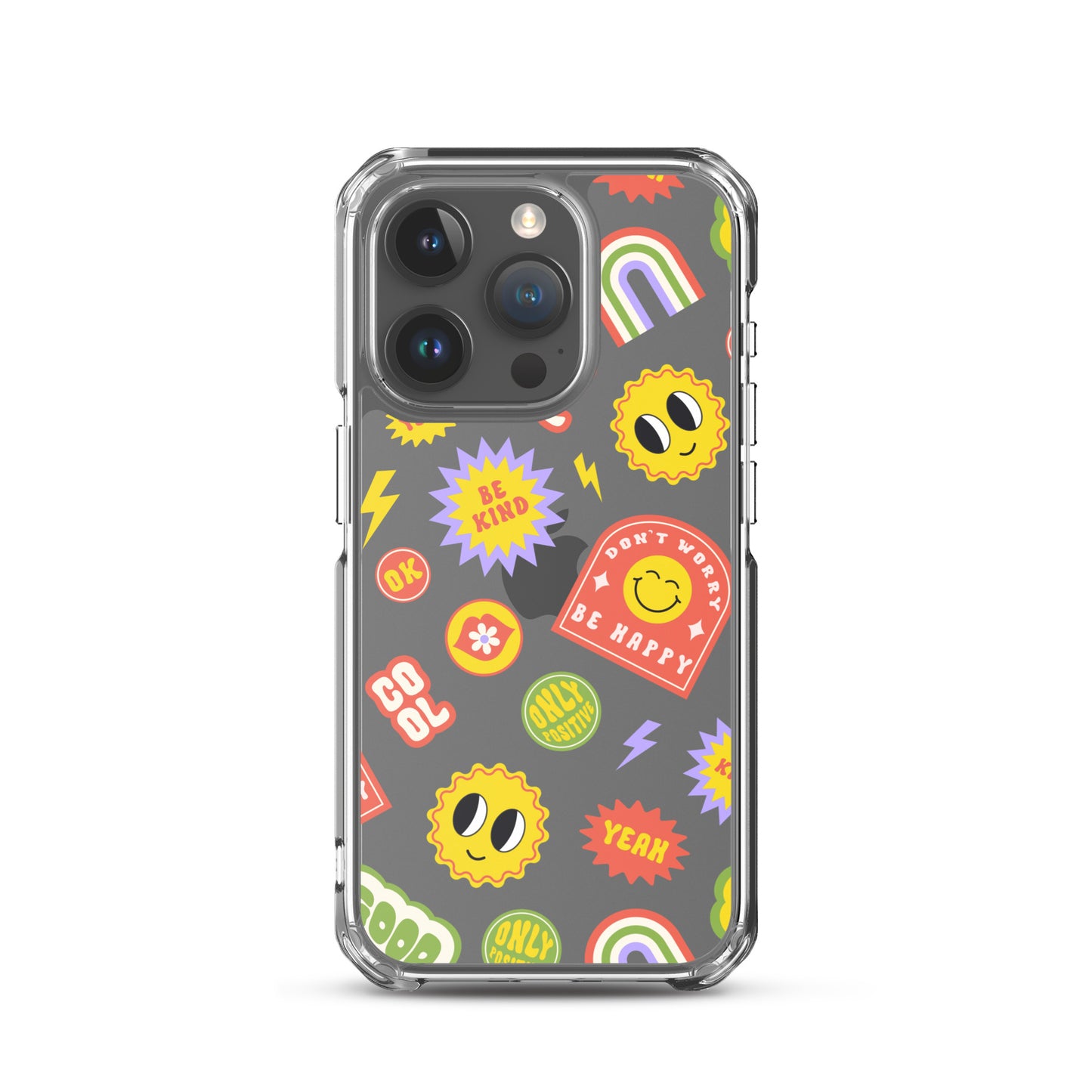 Good Vibes Clear iPhone Case iPhone 15 Pro