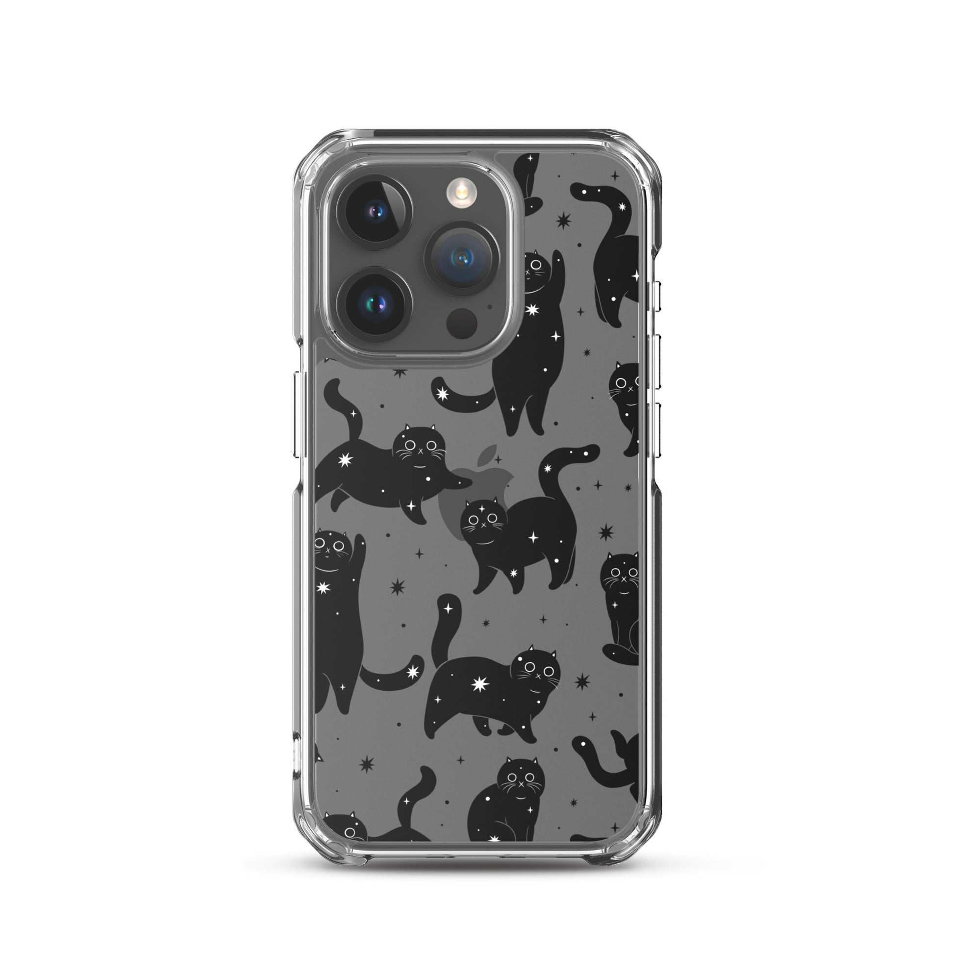 Star Cats Clear iPhone Case iPhone 15 Pro