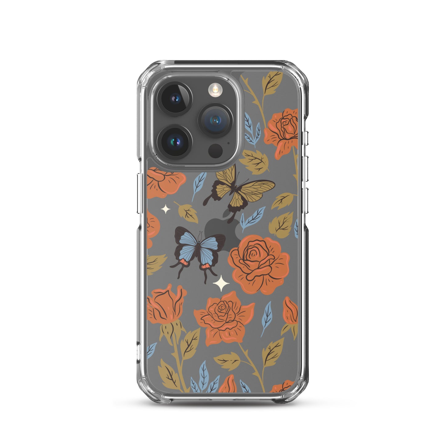 Butterfly Spices Clear iPhone Case iPhone 15 Pro