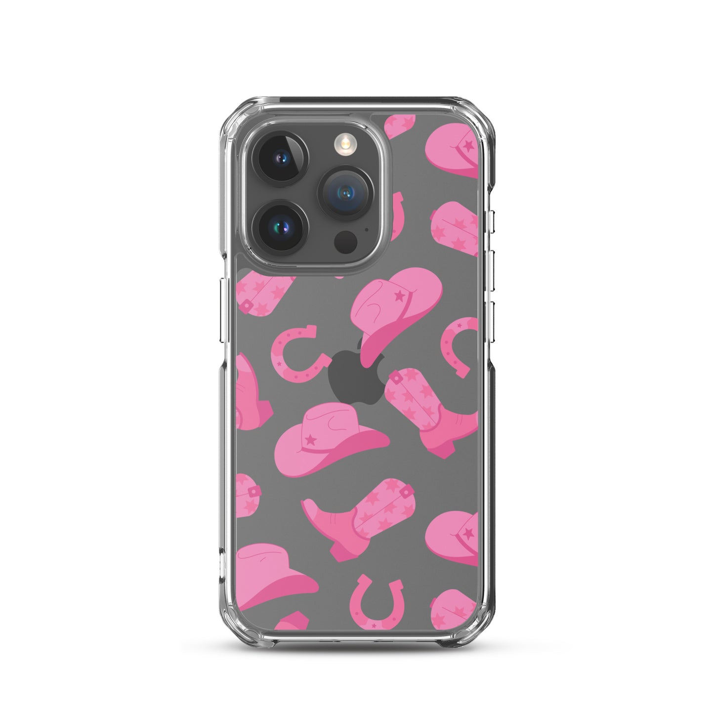 Pink Rodeo Clear iPhone Case iPhone 15 Pro