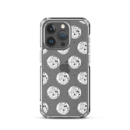 Disco Balls Clear iPhone Case